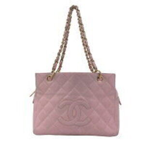 Chanel Caviar Bag Leather Quilted Pink AO Matelasse Shoulder Chain Tote
